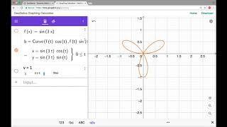 Graphing Polar Equations on GeoGebra [upl. by Ainslie91]