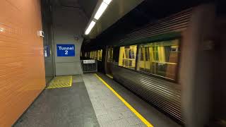 transperth A series arriving at perth underground [upl. by Gilburt]