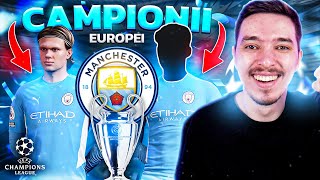 TRANSFER 1 JUCATOR PE SEZON LA MANCHESTER CITY PANA CASTIG CHAMPIONS LEAGUE  FIFA 22 ROMANIA [upl. by Adnolehs532]