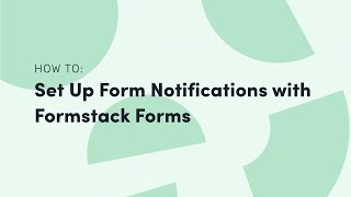 How to Set Up Form Notifications with Formstack Forms [upl. by Lahcim]