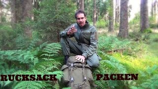 Outdoor Ausrüstung 26  RucksackInhalt für 3 Tage  wie einpacken [upl. by Sitelc998]