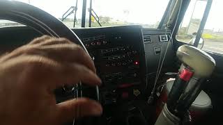 Brief Interior Tour of a Coffin Sleeper W900 Kenworth w 3 Hopper Pneumatic Bulk Trailer [upl. by Cavanagh841]