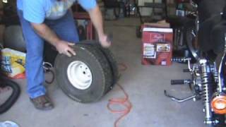 How to Reinflate a Tubeless Tire that is not sealed on the rim [upl. by Ynnaf]