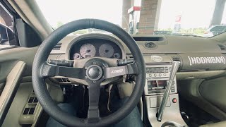 Adam LZ quick release steering wheel install G35 [upl. by Arykahs]