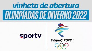 Vinheta de abertura das Olimpíadas de Inverno 2022 no SporTV2 [upl. by Albie430]