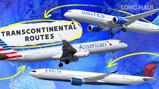 Examined Why The Transcontinental Market Is So Important To US Legacy Carriers [upl. by Mot]