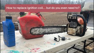 How to replace ignition coil on Stihl ms271 but do you even need to Replace it can you fix it [upl. by Vachill886]