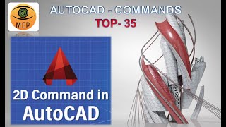 Autocad Commands Tutorial Top 35 [upl. by Idihsar]