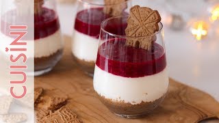 Spekulatius Dessert Creme Rezept  Nachtisch zu Weihnachten selber machen  einfach amp mit Himbeeren [upl. by Gazzo]