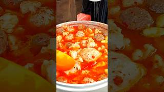 how about some mercon fish meatballs for lunch 🥘 shorts baksomercon meatballs baksoikan bakso [upl. by Hanima]