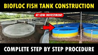 How to make BIOFLOC TANK in LOW COST  Biofloc Tank Setup  Biofloc Fish  Prawn Farming [upl. by Yaresed]