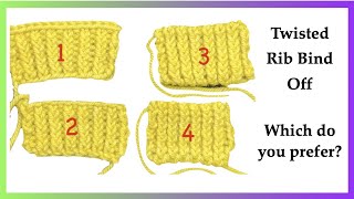 Invisible Bind Offs for Twisted Stitch Ribbing [upl. by Frey]