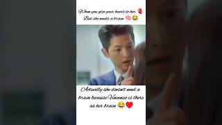 She is cute and funny 🤣🤣🤣 kdrama kdramaedits vincenzo ytshorts viralshorts [upl. by Aitnwahs]