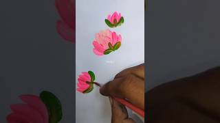 One stroke tutorial mangolia flowers paintingyoutubeshortsshortvideoviralvideo [upl. by Aneele]