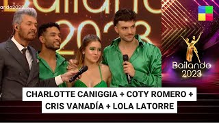 Charlotte Caniggia  Coty Romero  Cris Vanadia  Bailando2023  Programa completo 101123 [upl. by Friedberg]