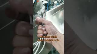 Multicore Cable Stripping Twisting Fluxing amp Tinning Machine [upl. by Lumbye]