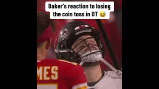 Baker Mayfield Reaction To losing Coin Toss In OT nfl espn sportstalk trending viralshorts2024 [upl. by Nosde]