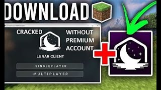 Lunar Client With Cracked Account For Free Permanent Lunar Client 100 Working [upl. by Thacker]