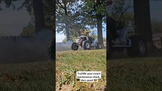 Trx250r post maintenance check Positive results motorsport collector offroad dirtbike honda [upl. by Wettam157]