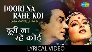 Doori Na Rahe Koi with lyrics  दूरी न रहे कोई के बोल  Kartavya  Lata MangeshkarRekha Speak [upl. by Rhu]