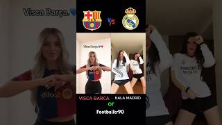 Visca Barca ❤️ vs Hala madrid🤍 football viscabarsa halamadrid barcelona realmadrid trending [upl. by Gebhardt]