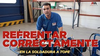 Refrentar correctamente en la Soldadura a tope [upl. by Cullie]