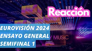 Ensayo General de la Semifinal 1 de Eurovisión 2024 ¡Impresiones Sorpresas y Predicciones [upl. by Hnoj]