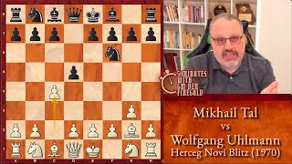 5 Minutes with GM Ben Finegold Tal vs Uhlmann Herceg Novi Blitz 1970 [upl. by Adlig569]