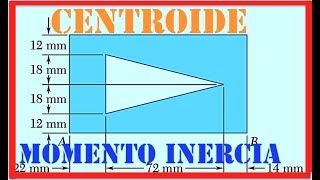 Centroides  momento de inercia centroidal  ejercicio 941 estática de Beer [upl. by Karalynn]