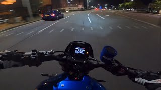 Yamaha XSR900 pov wakrapovic  ride into town [upl. by Ahseeyt847]