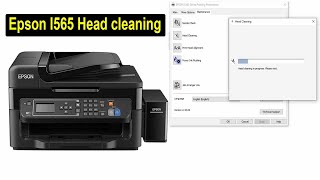 How to Epson l565 print head cleaning  head cleaning [upl. by Zina]