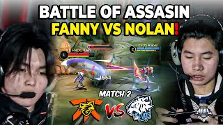 BATTLE OF ASSASIN FANNY VS NOLAN ONIC VS EVOS MATCH 2 MPL S13 [upl. by Migeon]