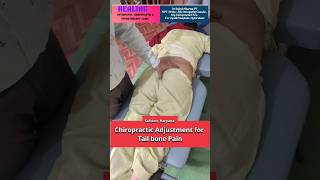 Chiropractic adjustment for Tail Bone Pain  Coccydynia Treatment shorts shortsfeed [upl. by Analim]