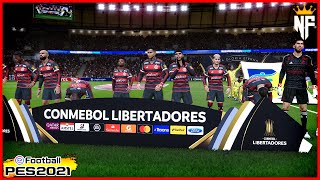 FLAMENGO X PENAROL  Copa Libertadores 2024 ⚽ Gameplay Simulação PES 2021 [upl. by Christiansen592]