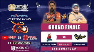 mumineenexpo 🔴Live – PROSPORTS CHAMPIONS LEAGUE T20 FINAL – K11 WARRIORS 🆚️ PROSPORTS UNITED [upl. by Veda982]