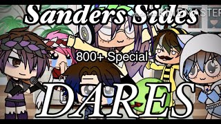 Sanders Sides DARES 800 Subs Special  Gacha Life [upl. by Lune]