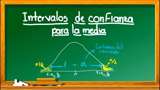 Intervalo de confianza para la media  Distribución normal o muestras grandes y varianza desconocida [upl. by Nadaha]