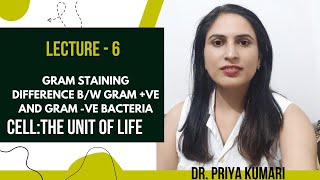 CLASS 11  GRAM STAINING CELL THE UNIT OF LIFE  DR PRIYA KUMARI [upl. by Ahsimot]