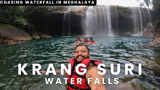 Chasing Waterfall In Meghalaya  Krang Suri Waterfalls  Zipline into the waterfall [upl. by Fisa191]