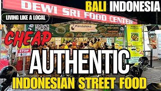 Bali Indonesia Street Food Vlog Kuta Cheap Places To Eat 2024 [upl. by Trinity803]