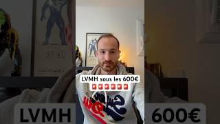 LVMH vient de passer sous les 600€ 🤯 finance bourse lvmh [upl. by Castra]