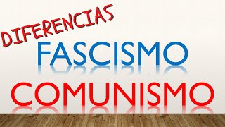 11 diferencias entre el FASCISMO y el COMUNISMO en 4 minutos [upl. by Delmor757]