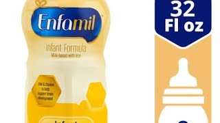 Enfamil Infant Formula Milk based Baby Formula with Iron Omega 3 DHA amp Choline Ready to Use Liqui [upl. by Eintruok]