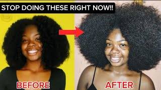 These Hair Growth tips are RUINING your Hair Growth Journey  Hair Growth Myths  Type 4 [upl. by Airdnola]