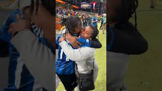 Hat trick hero Ademola Lookman celebrates Europa League success with Mum and family [upl. by Relly]