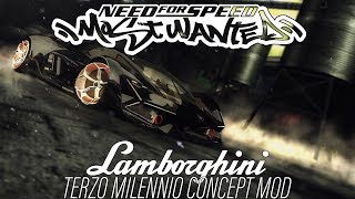 OLD NFS Most Wanted 2005  Lamborghini Terzo Millennio Concept Mod [upl. by Stiegler]