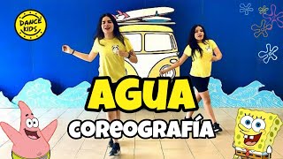 Agua Tany y J Balvin  Bob Esponja  Coreografía Fácil [upl. by Yrocej]