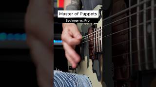 Beginner vs Pro Master of Puppets  how would you play it 🎸🤘🏻 metal [upl. by Alma674]