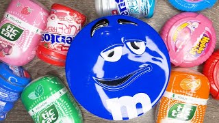 ASMR Candy Delight Blue MampMs Pink amp Green Hubba Bubba [upl. by Bala496]