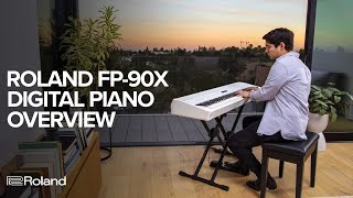 Overview and Sounds of the Roland FP90X Series Digital Piano [upl. by Luckett]